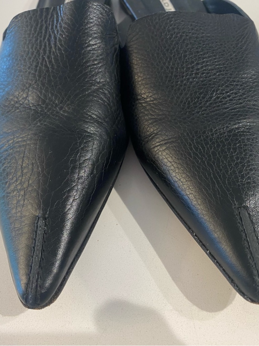 Donald J. Pliner pebbled leather flats